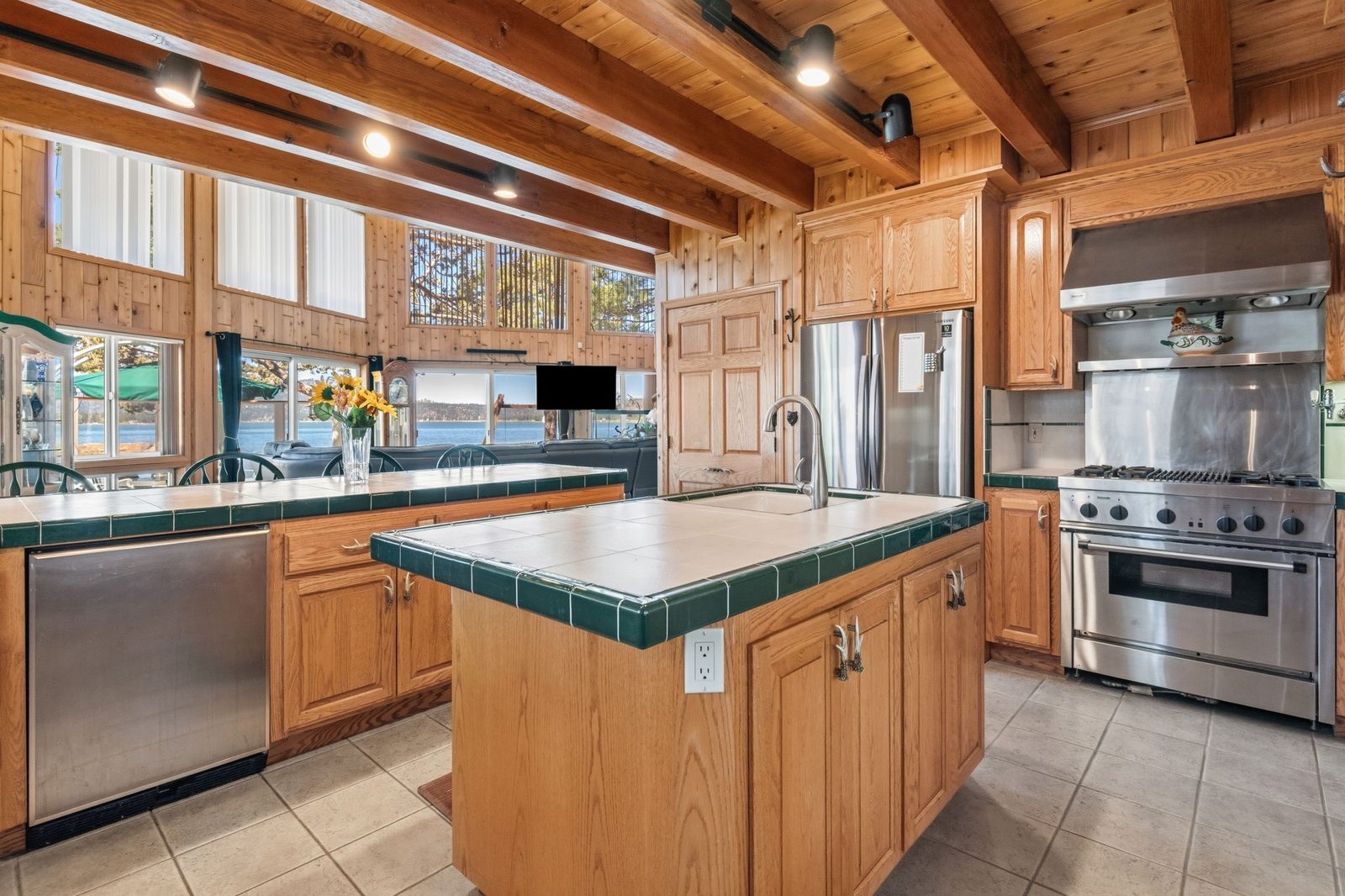 Big Bear cabin kitchen before remodel