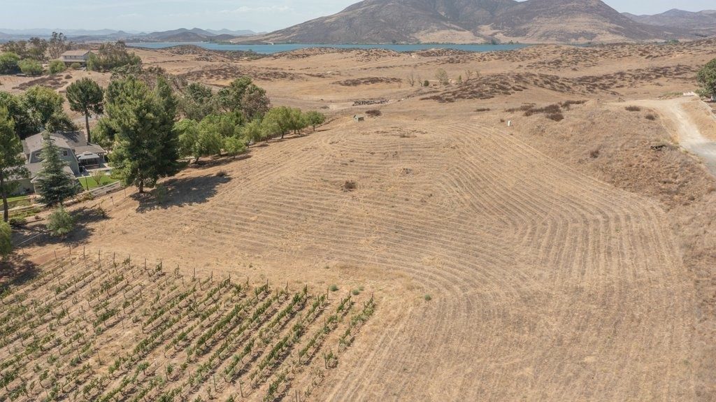 Bare vineyard build site in Temecula wine country before construction