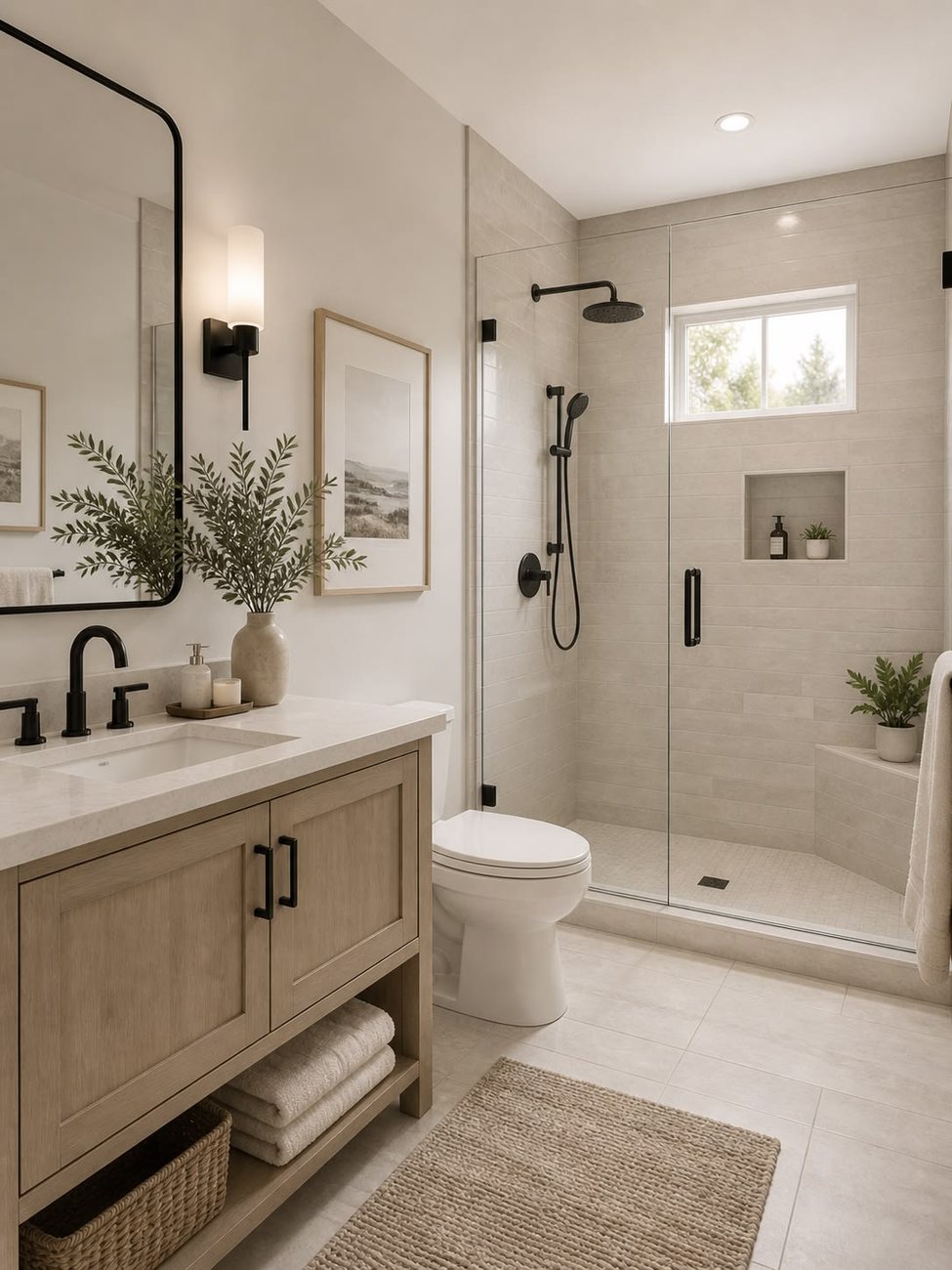 Guest bathroom rendering